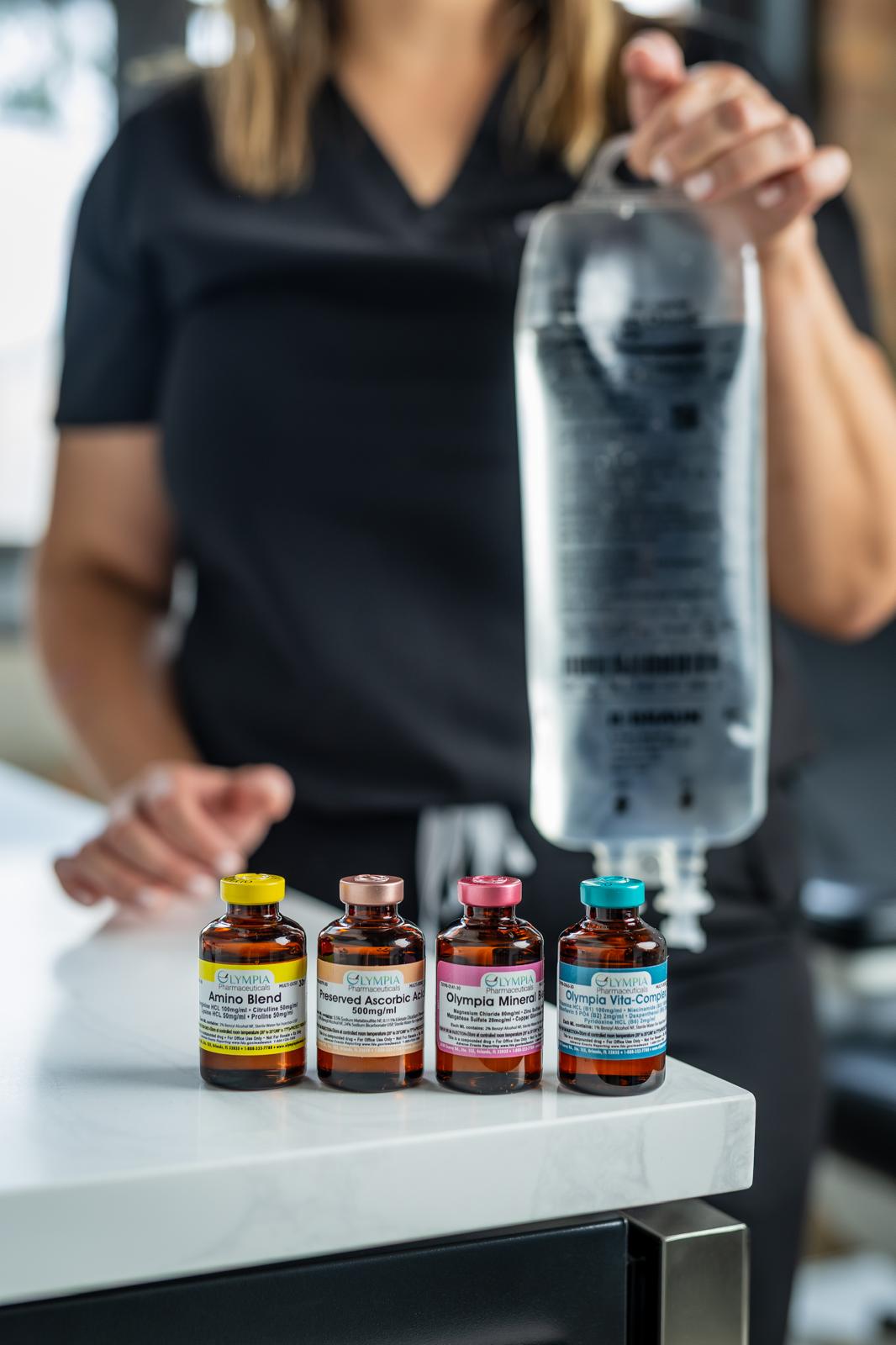 IV therapy preparation — nutrient infusion